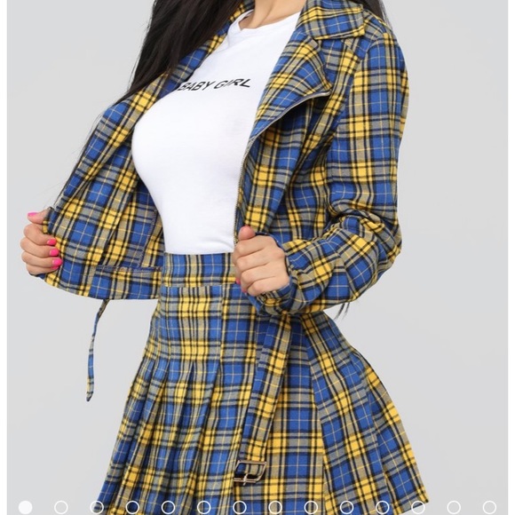 Fashion Nova Dresses & Skirts - High rise school girl skirt Set